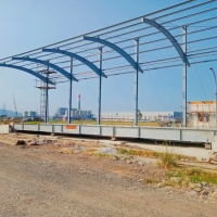 Pemasangan Timbangan Jembatan untuk kilang padi terbesar di Indonesia