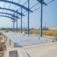 Pemasangan Timbangan Jembatan untuk kilang padi terbesar di Indonesia