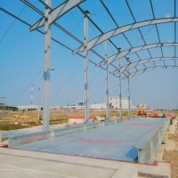 Pemasangan Timbangan Jembatan untuk kilang padi terbesar di Indonesia