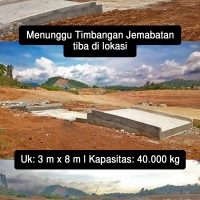 Pembangunan Pondasi Timbangan